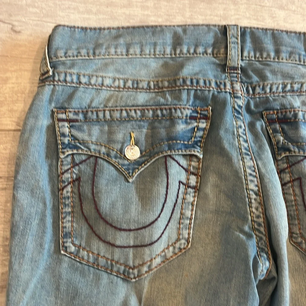 TRUE‎ RELIGION Ricky Flap Relaxed Straight Fit Jeans Size 38